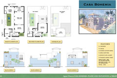 Floor plans for Casa Bohemia